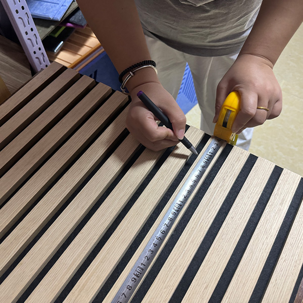 Ultimate Pet Wood Slat Acoustic Panel - real product photo