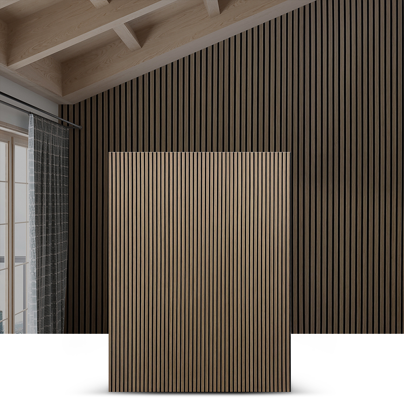 Classic Solid Wood Slat Panel - real product photo