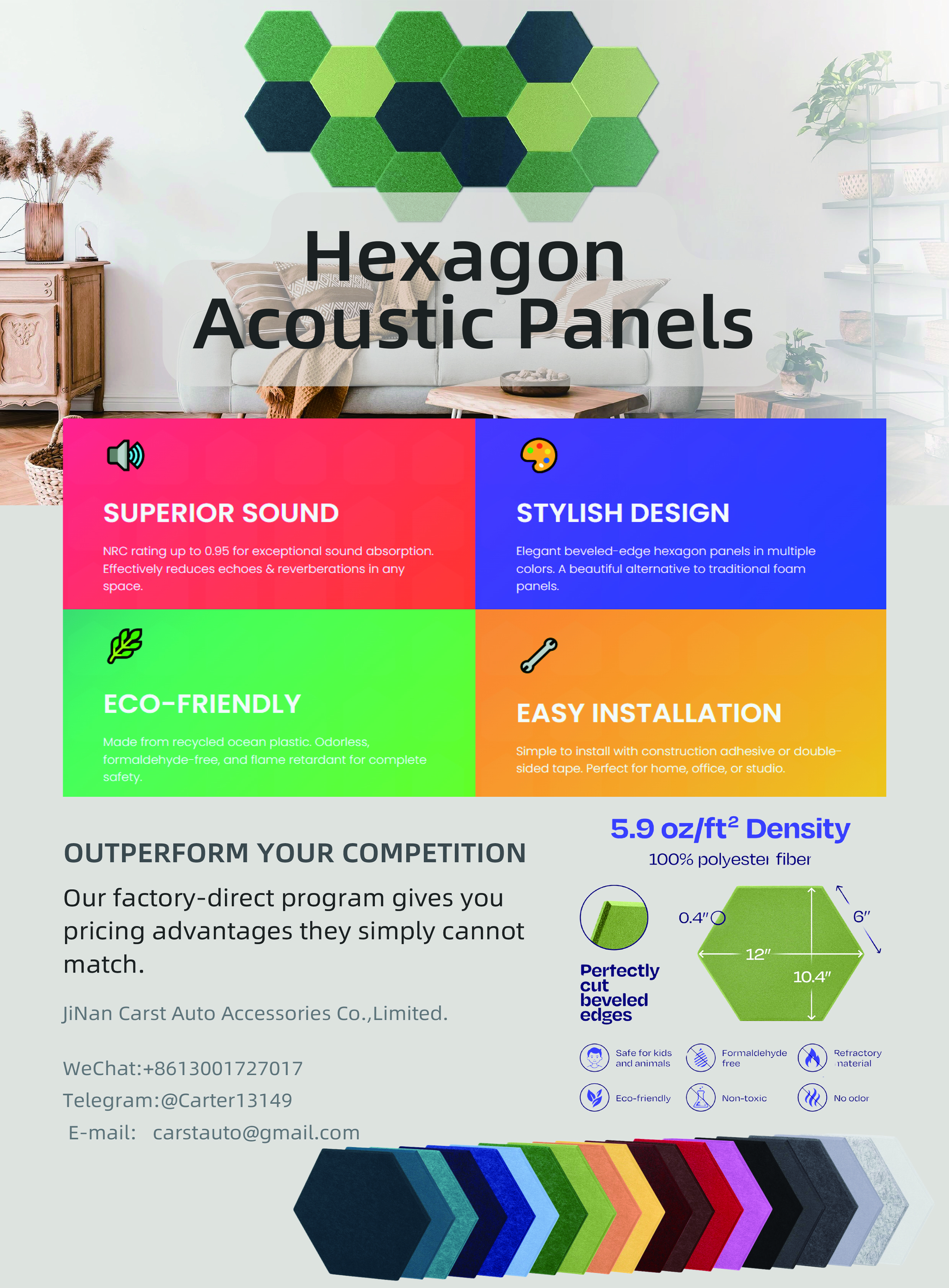 Classic Acoustic Panel - alternate view
